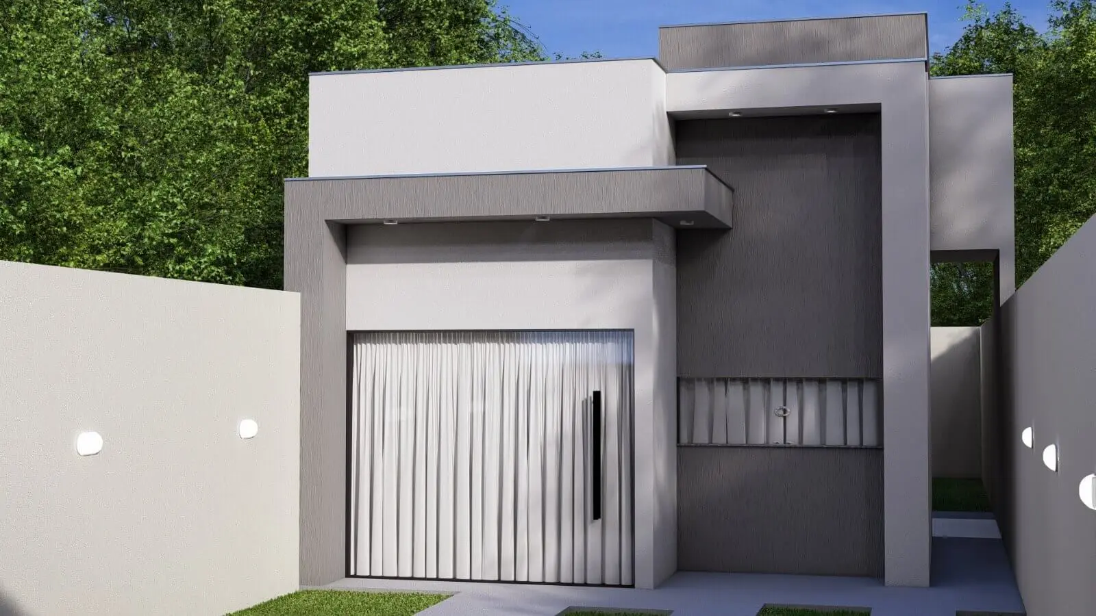 Casa moderna com possibilidade de expansão